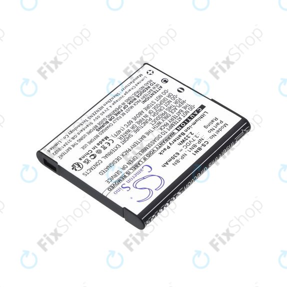 Akku batterie für Sony Cyber-Shot DSC-TX20, TX9, 630mAh, Li-Ion, 3.7V, NP-BN1, HQ