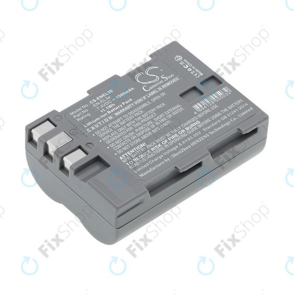 Akku batterie für Nikon D100, D200, D50, D70, D70s, D80, D300S, D700, D90, D300, 1500mAh, Li-Ion, 7.4V, EN-EL3e, HQ
