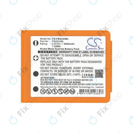 HBC Radiomatic Keynote, Linus 4, Micron 4, 5, 6, 7, Patrol D, Quadrix, Vector Pro - Akku Batterie BA223000, BA223030, FUB6 2000mAh HQ