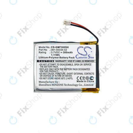 Garmin Fenix 3, 3 HR - Akku Batterie 361-00034-02 300mAh HQ