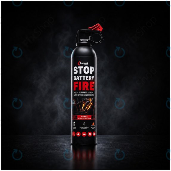 Bonpet Feuerlöschspray für Lithium-Batterien, 500 ml, E-Bike & Scooter Edition
