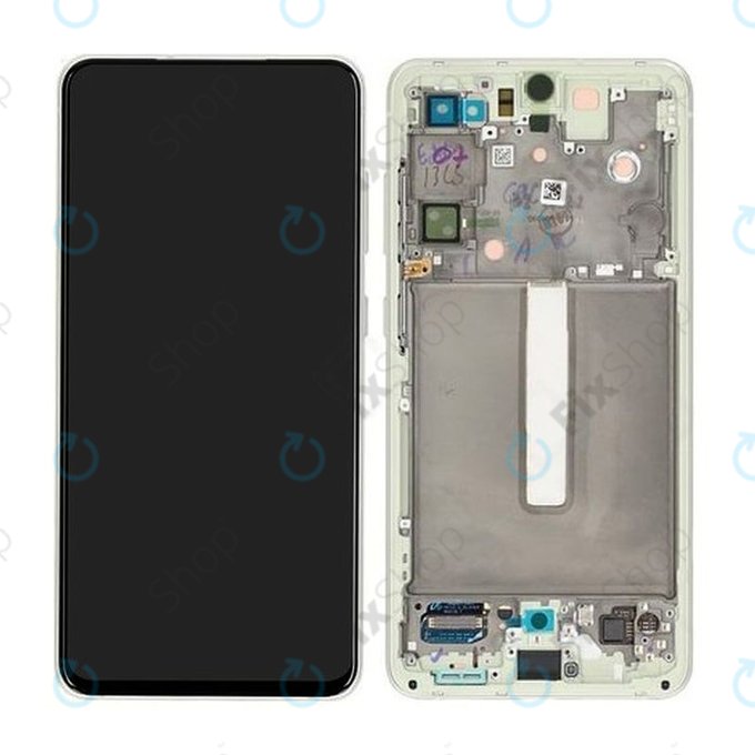 Samsung Galaxy S21 FE G990B - LCD Display + Touchscreen Front Glas + Rahmen (Green) - GH82-26414C, GH82-26420C, GH82-26590C Genuine Service Pack