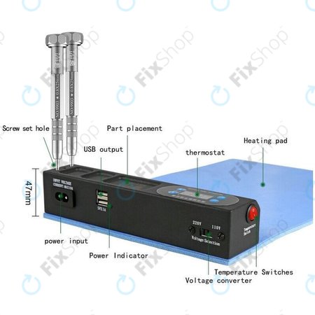 Wylie WI-1805 - Heizkissen - LCD-Bildschirmtrenner