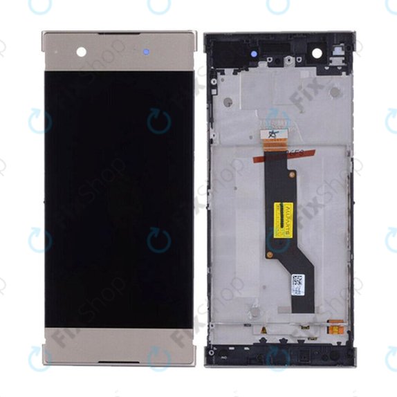 Sony Xperia XA1 G3121 - LCD Display + Touchscreen Front Glas + Rahmen (Gold) TFT