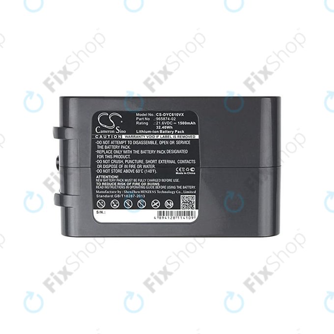 Dyson DC-series, V6 - Akku Batterie 965874-02 Li-Ion 21.6V 1500mAh HQ