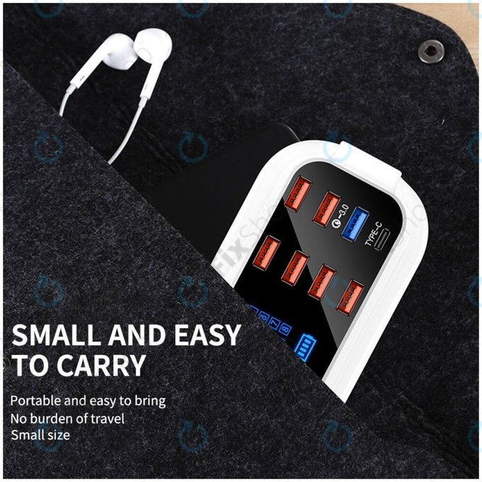 Asometech Modell E - USB-Service-Ladestation mit USB 3.0 und USB-C