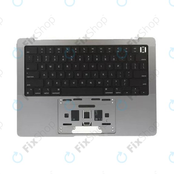 Oberer Tastaturrahmen für MacBook Pro 14", A2442 (2021), A2779 (2023), mit US-Tastatur und Akku, Space Gray, 661-32210, Genuine Apple