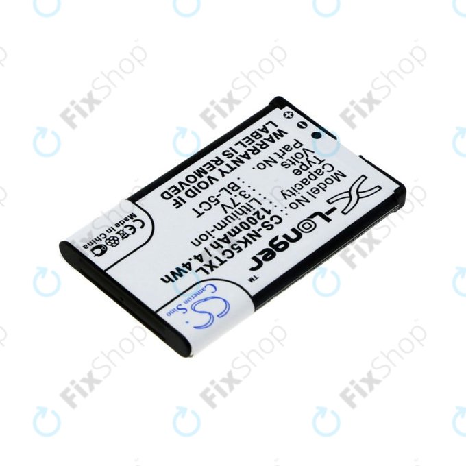 Akku batterie für Nokia 5220, 5630, 6303, 6700, C5, 1200mAh, Li-Ion, 3.7V, BL-5CT, HQ