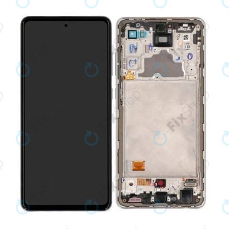 Samsung Galaxy A72 A725F, A726B - LCD Display + Touchscreen Front Glas + Rahmen (Awesome White) - GH82-25460D, GH82-25463D, GH82-25624D, GH82-25849D Genuine Service Pack