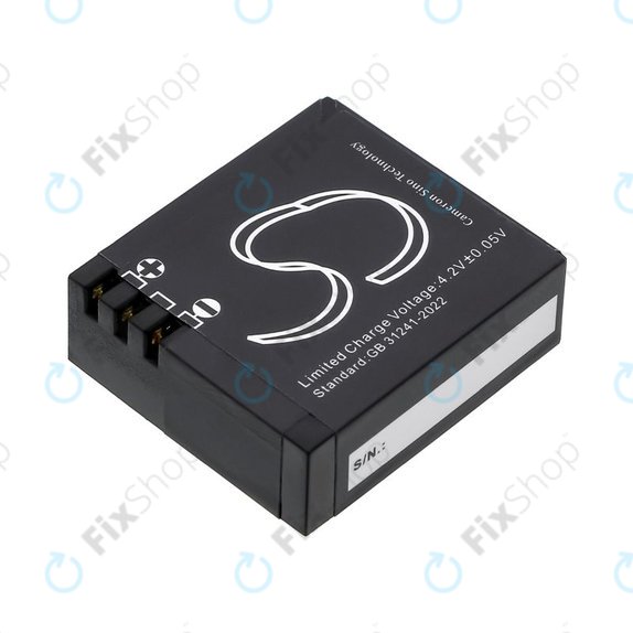 Akku batterie für SJCAM SJ4000, SJ5000, 900mAh, Li-Ion, 3.7V, SJ4000B, HQ