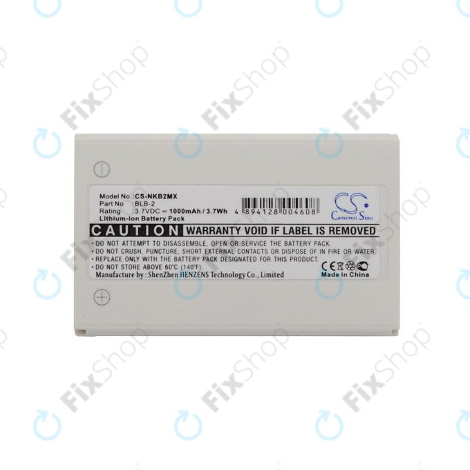 Akku batterie für Nokia 3610, 6510, 8310, 1000mAh, Li-Ion, 3.7V, BLB-2, HQ