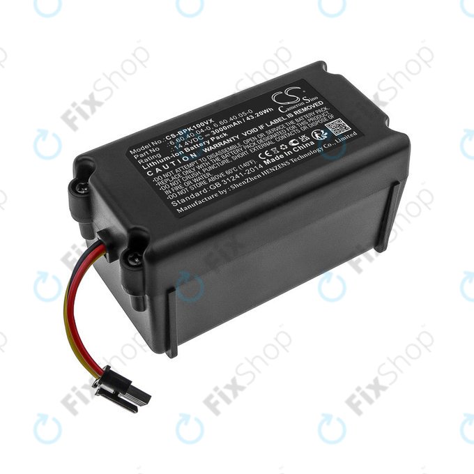 Akku batterie für Sencor SRV 9250, SRV 8250, SRV 6250, SRV 4250, Blaupunkt XSMART, SRX 1002, Li-ion, 14.4V, 3000mAh, HQ
