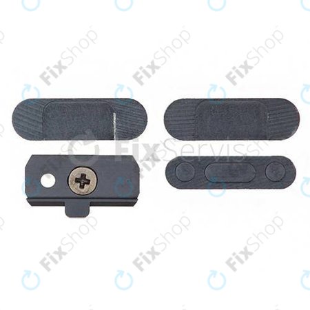 Apple iPad Mini, Mini 2, Air - Einschalt- Silent Mode und Lautstärke Tasten (Space Grey)