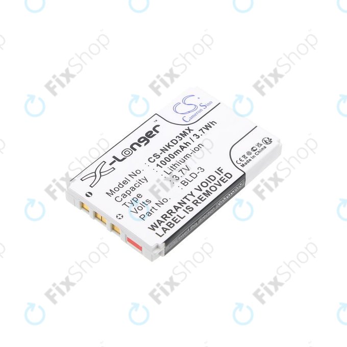 Akku batterie für Nokia 7250i, 6610, 6585, 6560, 6200, 6220, 1000mAh, Li-Ion, 3.7V, BLD-3, HQ