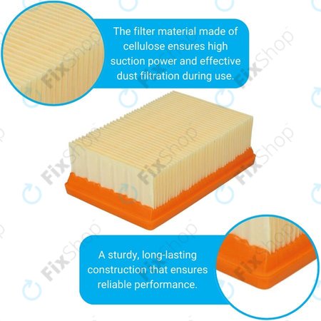 Kärcher WD-series, MV-series, KWD-series - Flach Staubfilter