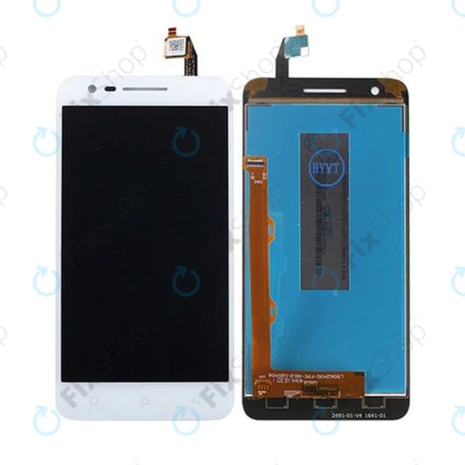 Lenovo C2 K10a40 - LCD Display + Touchscreen Front Glas (White) TFT