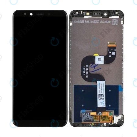 Xiaomi Mi A2 (Mi 6X) - LCD Display + Touchscreen Front Glas + Rahmen (Black) TFT