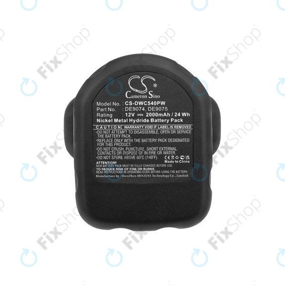 DeWalt DC, DW, 2000-series - Akku Batterie DE9074, DE9075, 152250-27, 397745-01 2000mAh HQ