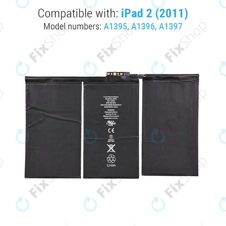 Apple iPad 2 - Akku Batterie 6500mAh