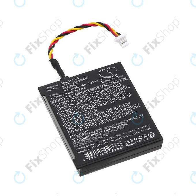 Akku batterie für Logitech G930, 600mAh, Li-Ion, 3.7V, L-LY11, HQ