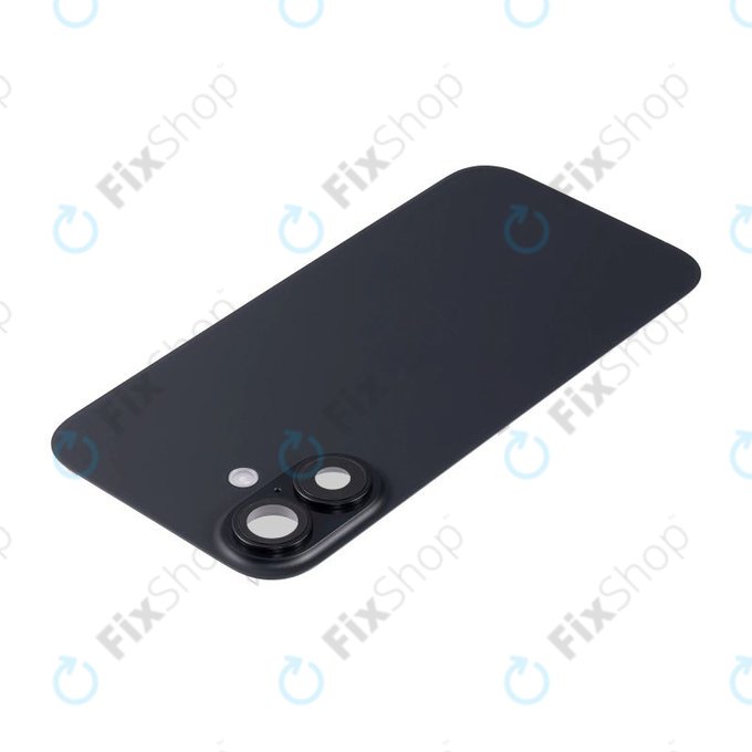 Apple iPhone 16 Plus - Rückgehäuseglas + Kameraglas + Metallplatte + Magsafe-Magnet (Black)
