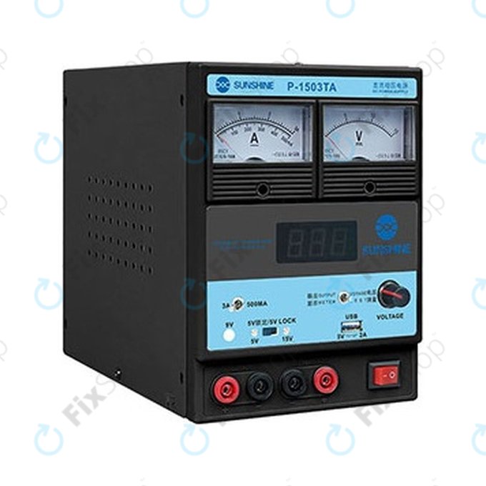 Sunshine P-1503TA - Geregeltes DC-Netzteil (0-15V, 0-3A)