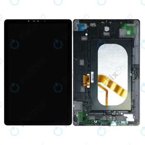 Samsung Galaxy Tab S4 10.5 T830, T835 - LCD Display + Touchscreen Front Glas + Rahmen (Black) - GH97-22199A Genuine Service Pack