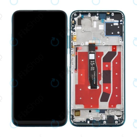 Huawei P40 Lite - LCD Display + Touchscreen Front Glas + Rahmen (Crush Green) TFT