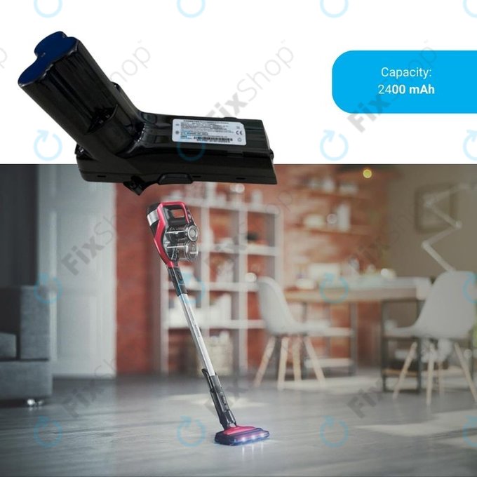 Philips SpeedPro Max, SpeedPro Max Aqua - Akku Batterie 18650HE2 Li-Ion 25.2V 2400mAh