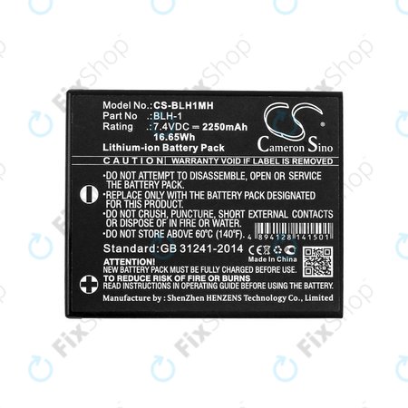 Akku batterie für Olympus E-M1, 2250mAh, Li-Ion, 7.4V, BLH-1, HQ