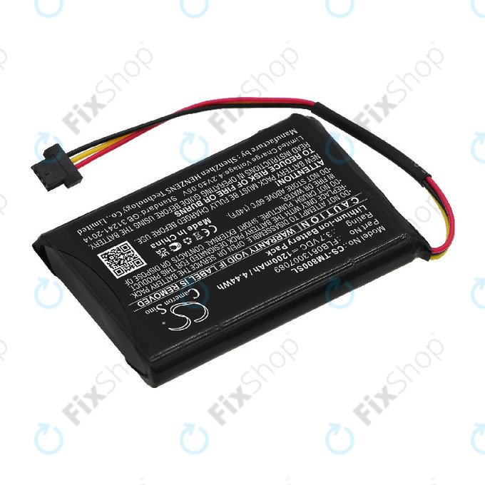 Batterie für TomTom One XL Traffic, XL 30 Europe 31, 1200mAh, Li-ion, 3.7V, FLB0813007089, HQ