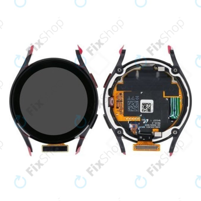 Samsung Galaxy Watch 5 40mm R900 - LCD Display + Touchscreen Front Glas + Rahmen (Graphite) - GH82-30040A Genuine Service Pack
