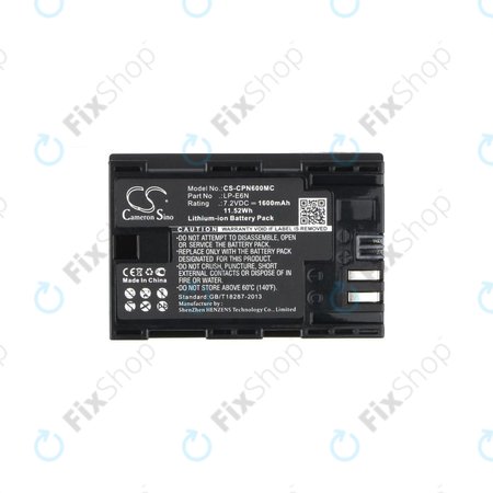 Canon EOS 5D, 5DS, 6, 7, 60, 70, R5, R6 - Akku Batterie LP-E6N Li-Ion 1600mAh HQ