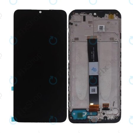 Xiaomi Redmi 9A - LCD Display + Touchscreen Front Glas + Rahmen (Black) TFT