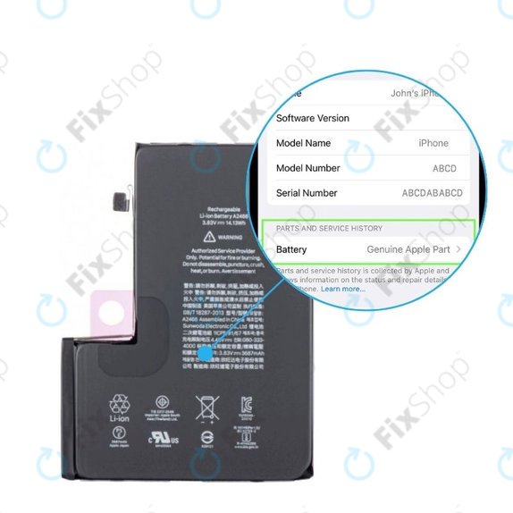 Akku für iPhone 12 Pro Max | 661-18428 | 3687mAh | Genuine Apple