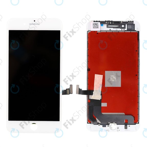 Display für iPhone 8 Plus, White, Touchscreen-Glas mit Rahmen, Refurbished