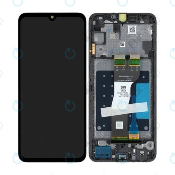 Samsung Galaxy A05s A057G - LCD Display + Touchscreen Front Glas + Rahmen (Black) - GH81-24364A, GH81-24365A Genuine Service Pack