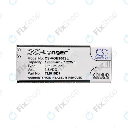 Akku batterie für Alcatel 1 Dual Sim, TCL 5033, Vodafone VFD, Telstra, 1900mAh, Li-Ion, 3.8V, TLI019D7, HQ