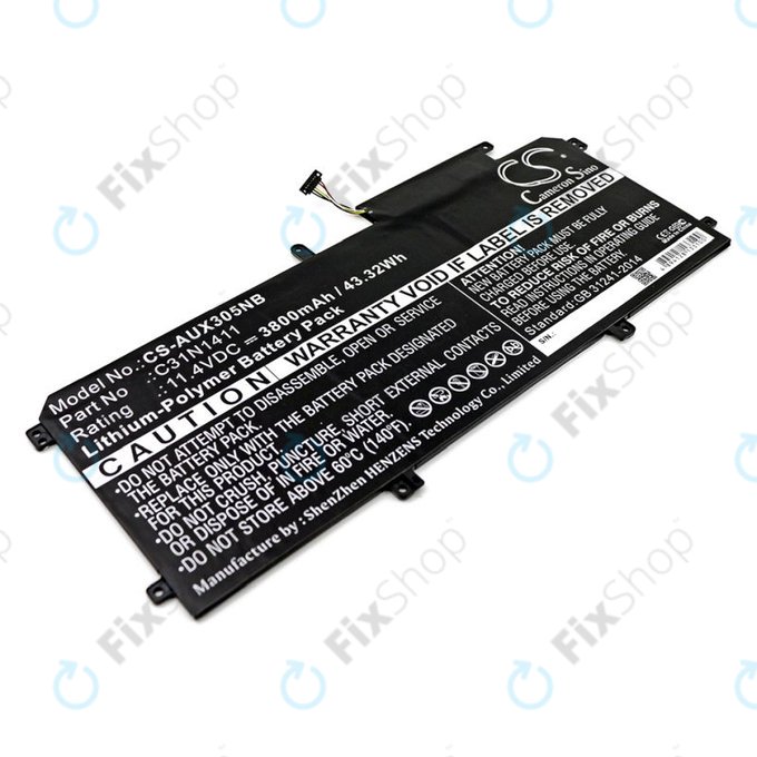 Akku batterie für Asus Zenbook UX305, 3800mAh, Li-Pol, 11.4V, C31N1411, HQ