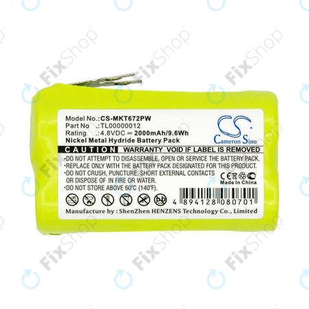 Akku batterie für Makita 6722D, 6723DW, 2000mAh, Ni-MH, 4.8V, TL00000012, HQ