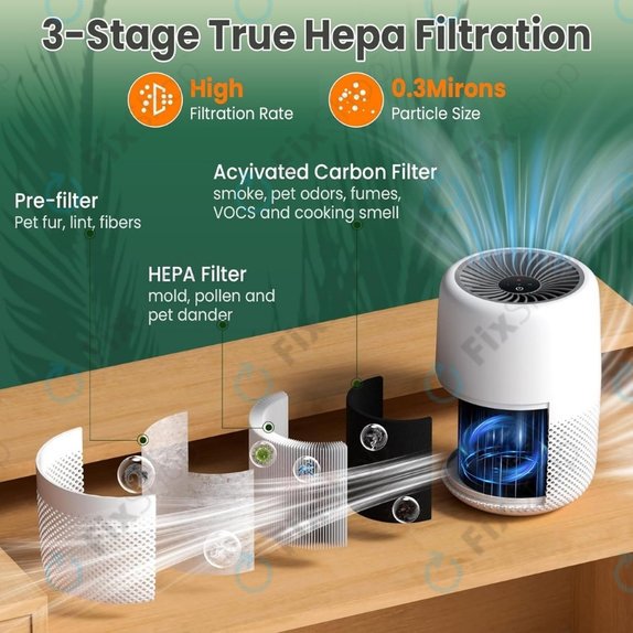 Levoit Core Mini - HEPA-Filter 3-in-1 (Aktivkohle) (2 Stück)
