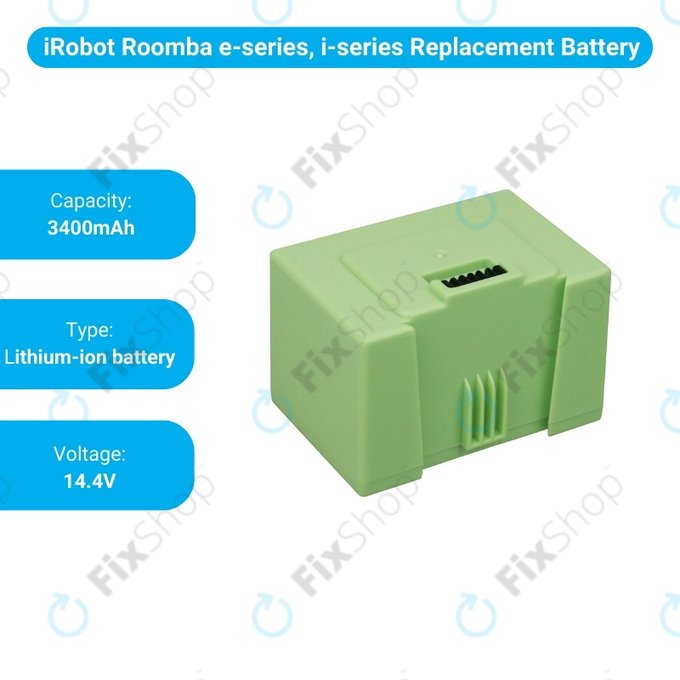 iRobot Roomba e-series, i-series - Akku Batterie ABL-D1, 4624864, ABL-D2 Li-Ion 14.4V 3400mAh