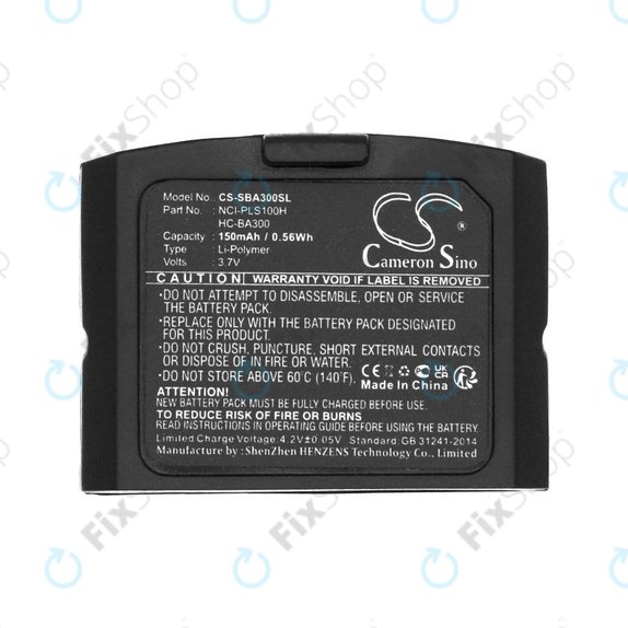 Batterie für Sennheiser IS 410, IS 4200, RR 4200, SET 830, SET 840, 150mAh, Li-Pol, 3.7V, HC-BA300, HQ