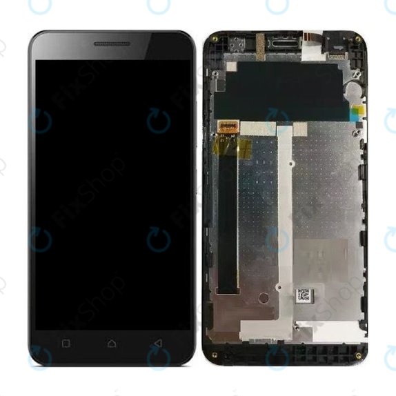 Lenovo VIBE C A2020 - LCD Display + Touchscreen Front Glas + Rahmen (Black) TFT
