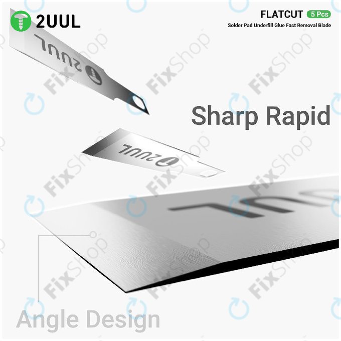 Klingen zum Entfernen von Underfill-Kleber, Flachschnitt, 2UUL DA28, 5 Stk./Packung