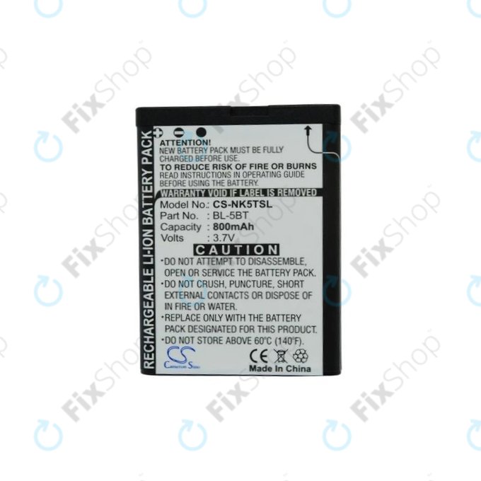 Nokia 2600 Classic - Akku Batterie BL-5BT 800mAh HQ