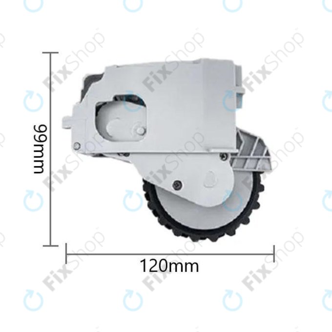 Xiaomi Dreame F9, Mi Robot Vacuum Mop (Mijia 1C), 2 Pro+ (Mijia 1T) - Rad mit Motor (Rechts) (Weiß)
