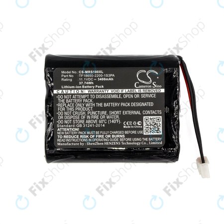 Batterie für Marshall Stockwell, 3400mAh, Li-Ion, 11.1V, TF18650-2200-1S3PA, HQ