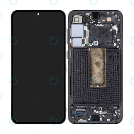 Samsung Galaxy S23 Plus S916B - LCD Display + Touchscreen Front Glas + Rahmen (Phantom Black) - GH82-30478A, GH82-30476A, GH82-30477A Genuine Service Pack