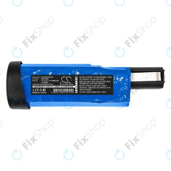 Akku batterie für Shark WV200UK, WV200, WV201, WV205, WV220, Ion W1 Cord, 2500mAh, Li-Ion, 10.8V, XFBT200, HQ